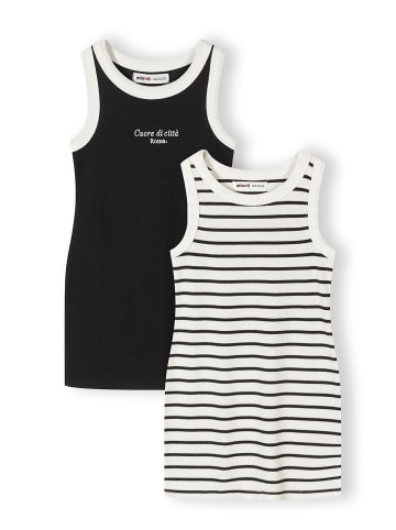 Minoti 2-er Pack Jerseykleid 30DRESS185 in schwarz