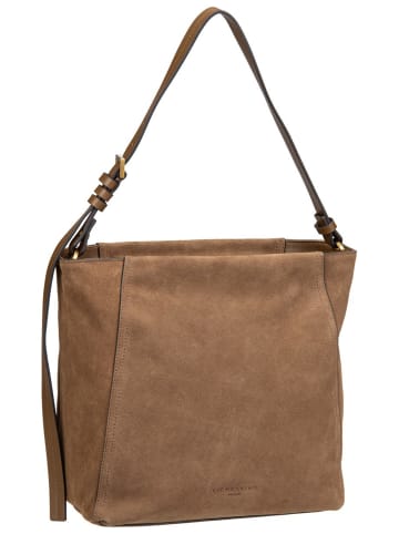 LIEBESKIND BERLIN Handtasche Chudy Hobo M Hydro Suede in Safari