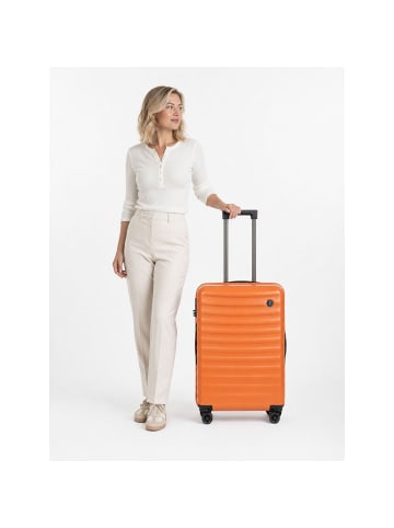 BRIC`s Nausicaa 4 Rollen Trolley L 78 cm mit Dehnfalte orange