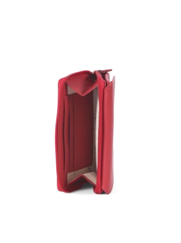 VARGU Echtleder Geldbörse NILA 1-A mono in red