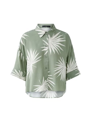 Oui Bluse in green white
