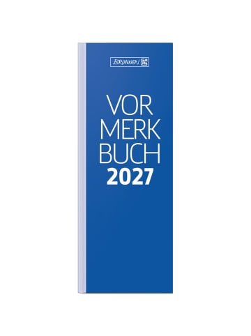 BRUNNEN Vormerkbuch 784 11x29,7cm 2 Tage/Seite Pappe blau 2027