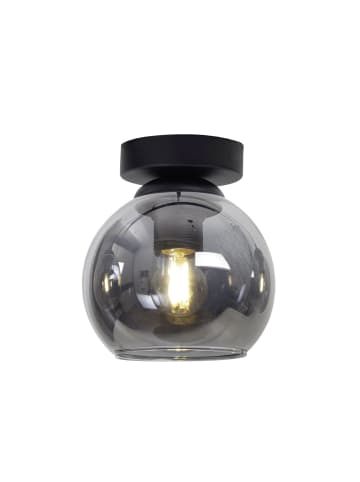 Licht-Erlebnisse Deckenlampe Ø 15 x (H)15 cm in Schwarz RauchgrauSchwarz Rauchgrau