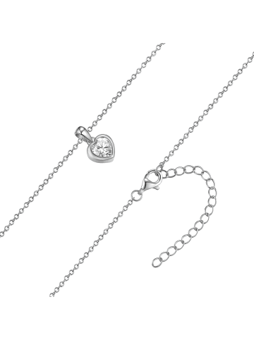 Rafaela Donata Halskette Herz aus Sterling Silber mit Zirkonia in silber
