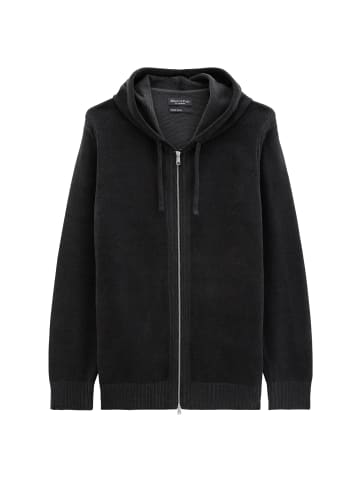 Marc O'Polo Chenille-Strickjacke regular in Broken Graphite
