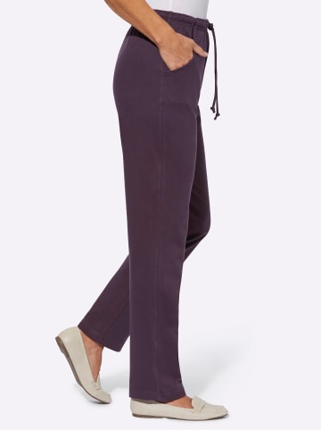 Sieh an! Jerseyhose in aubergine