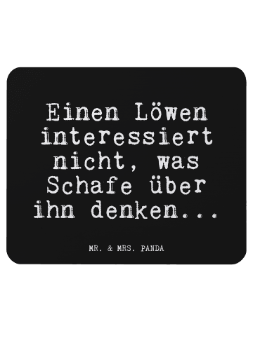 Mr. & Mrs. Panda Mauspad Einen Löwen interessiert nicht,... mit ... in Schwarz