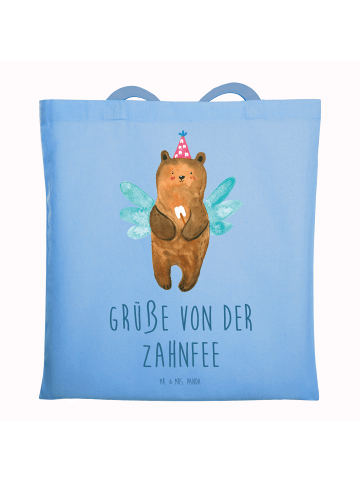 Mr. & Mrs. Panda Tasche Bär Zahnfee mit Spruch in Sky Blue