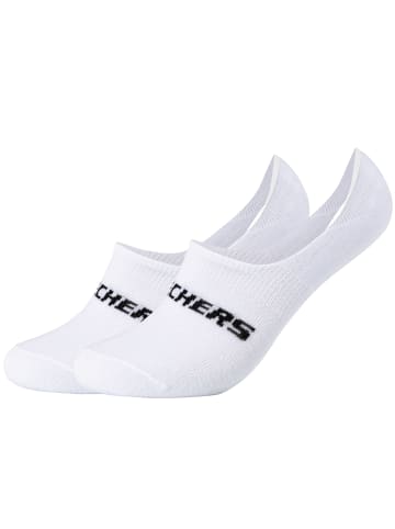 Skechers Skechers 2PPK Mesh Ventilation Footies Socks in Weiß