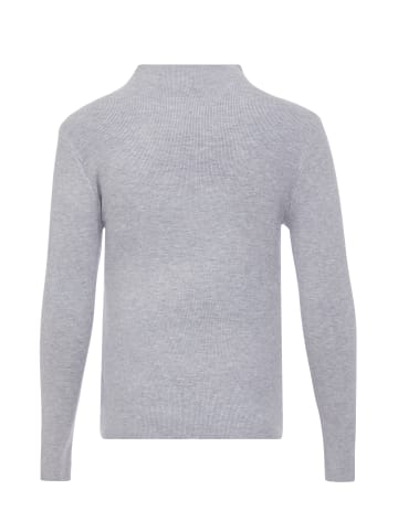 bling bling by leo Strickpullover in Grau Melange