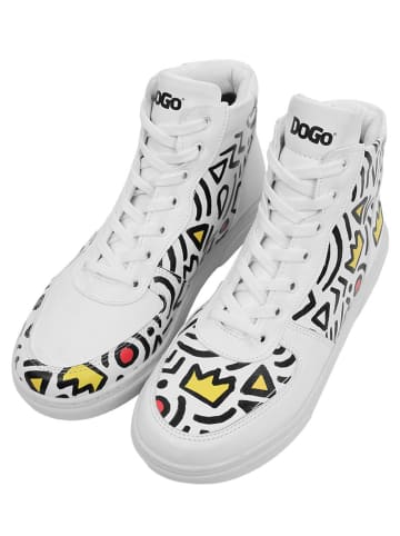 Dogo Ace Boots - Abstract Outline white 36 in Weiß