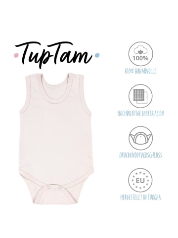 TupTam Baby Jungen Achselbody 5er Pack in blau/beige