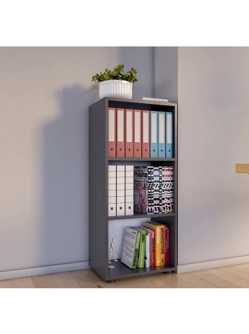 ebuy24 Büroregal Ulas3 6 Anthrazit 49 x 32 cm