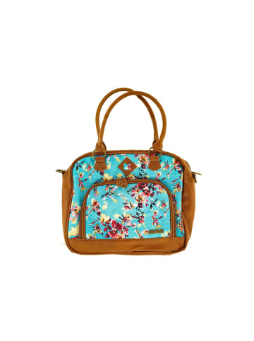 COFI 1453 Flower 2 Tragetasche Freizeittasche Handtasche in Braun