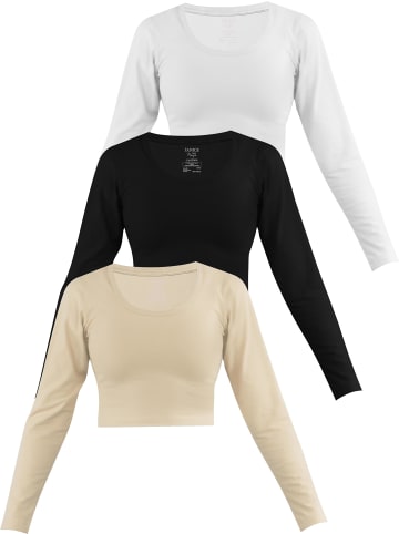 Janice Nerja in Beige/Schwarz/Weiß