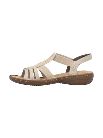 rieker Morelia Sandalen mit Gummibändern Beige