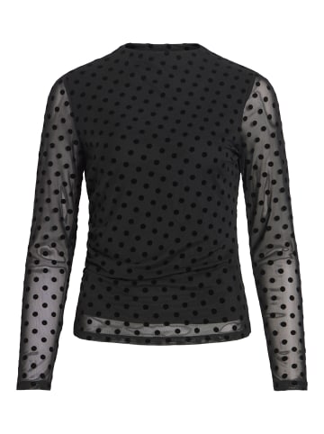 Vila Langarmshirt VIRikke in schwarz