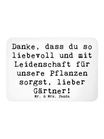 Mr. & Mrs. Panda whiteboardmagnet Spruch Lieber Gärtner mit Spruch in Weiß