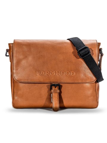 Farmhood Memphis Aktentaschen Messenger Leder 32 cm in cognac