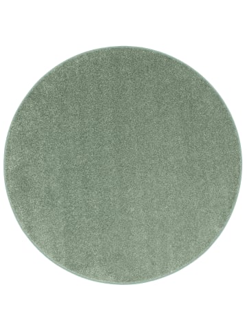 Snapstyle Hochflor Velours Teppich Mona Rund in Grijs