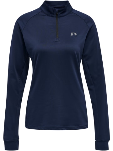 Newline Sweatshirt Mit Kurzem Reißverschluss Women Core Midlayer in BLACK IRIS