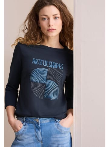 Cecil Langarmshirt in universal blue