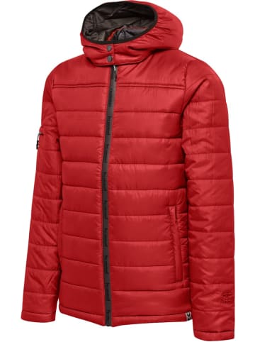 Hummel Kinder Übergangsjacke "Hmlnorth Quilted Hood Jacket Kids" in Rot