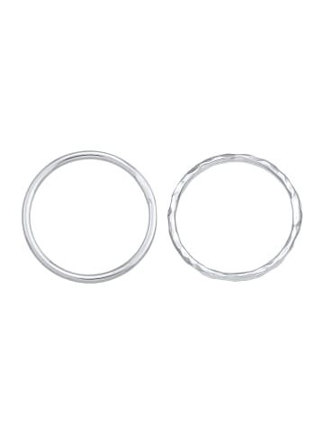 Elli Ring 925 Sterling Silber Ring Set in Silber