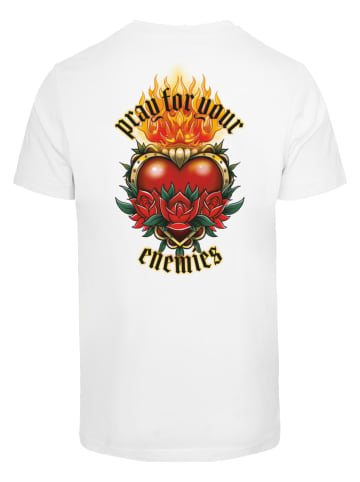 Mister Tee Mister Tee Herren Pray For Your Enemies Tee in white