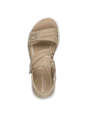 Tamaris WIDE FIT Sandale in BEIGE/GOLD
