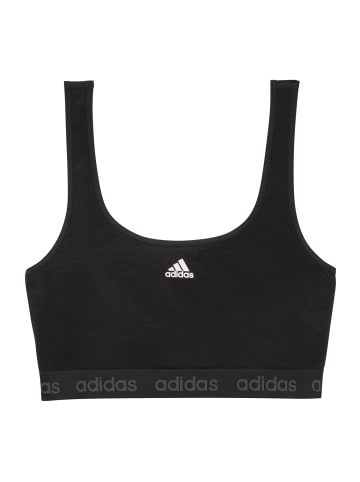 adidas Bustier CROP BRA in schwarz