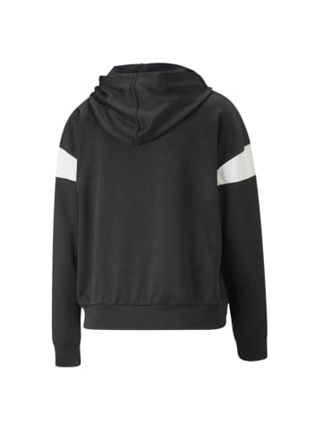 Puma Hoodie Fit Tech Knit in puma black heather-puma white