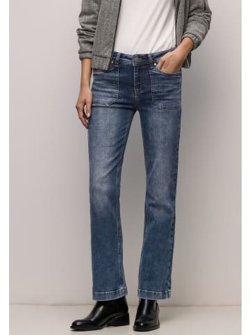 Street One Bootcut Jeans in Medium Blue in Medium Blue Random Washed