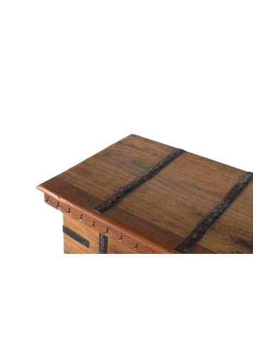 Giner y Colomer Truhe aus Recyclingholz mit Öffnung oben und Beschlägen in Multicolored