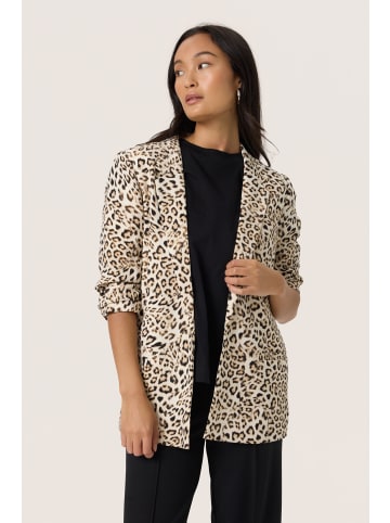 Soaked in Luxury Blazer SLShirley Casual fit in Leopard Print