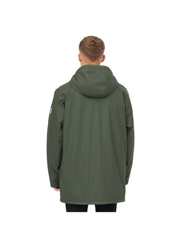 Derbe Regenjacke in olive/off white