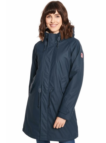 Derbe Parka für Damen in dunkel-blau