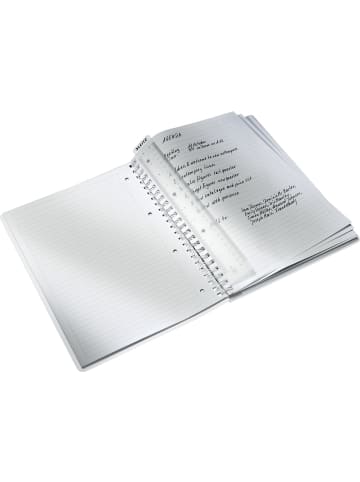 Leitz Collegeblock Wow A4 PP liniert holzfrei 80 Blatt schwarz
