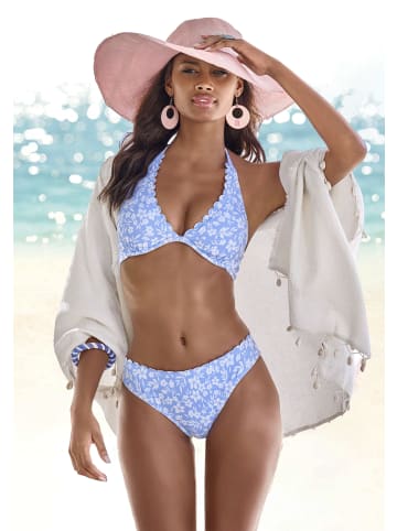 Vivance by Lascana Bikini-Hose in himmelblau-weiß