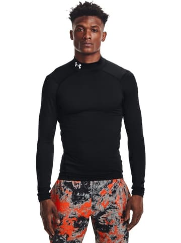 Under Armour Longsleeve "ColdGear Compression Mock" in Schwarz