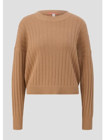 QS Strickpullover in 8457_sandstein