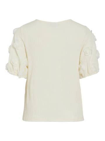 Vila Oberteil mit kurzen Ärmeln in Cloud Dancer