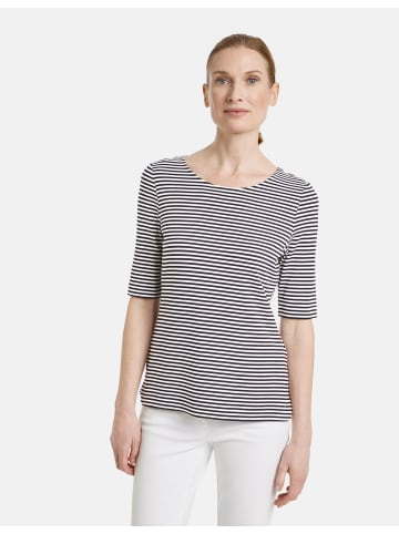 Gerry Weber T-Shirt 1/2 Arm in Navy/Offwhite Stripes