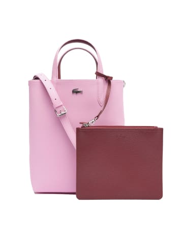 Lacoste Handtasche in Rosa/Rot