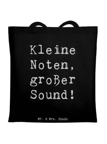 Mr. & Mrs. Panda Einkaufstasche Spruch Bassklarinette Sound mit ... in Schwarz