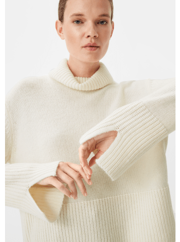 comma Strickpullover langarm in Creme