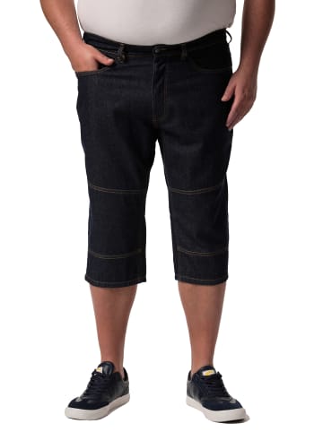 Men Plus Bermuda in dark blue denim