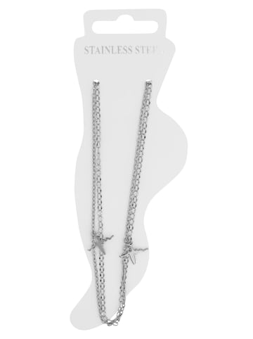 Adeliás Damen Anhänger aus Edelstahl mit Perle in silber