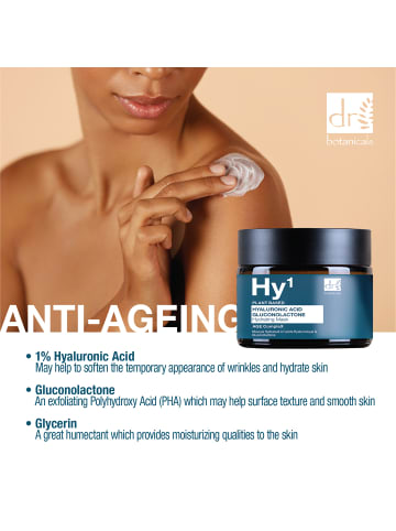 Dr Botanicals Hyaluronsäure 1%, Vitamin C 1% & Hautstraffender Komplex 1% Tagescreme 60ml