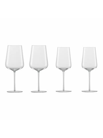 Zwiesel Glas 4er Set Chardonnay und Bordeaux Weingläser Vervino in transparent